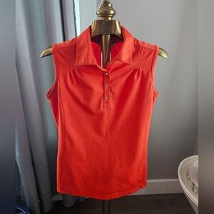 Callaway Ladies GOLF Vibrant Orange Sleeveless Top